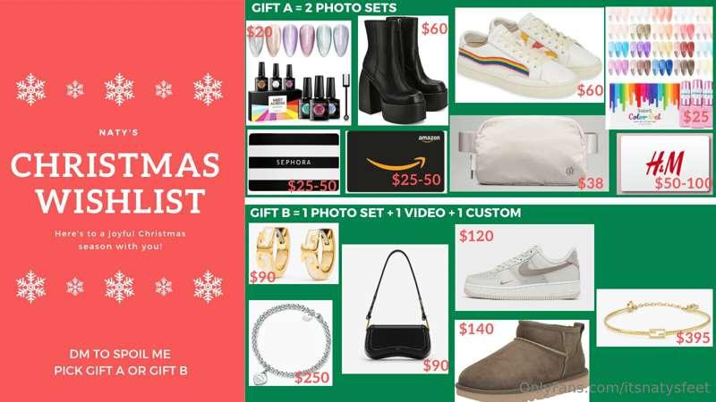 Here’s my yearly Christmas Wishlist ✨🎅🏼 Will you pick gift a..