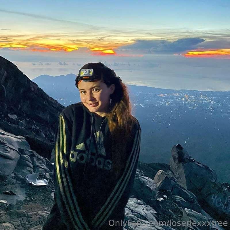 climbed the tallest mountain in bali ⛰ it’s also an active v..