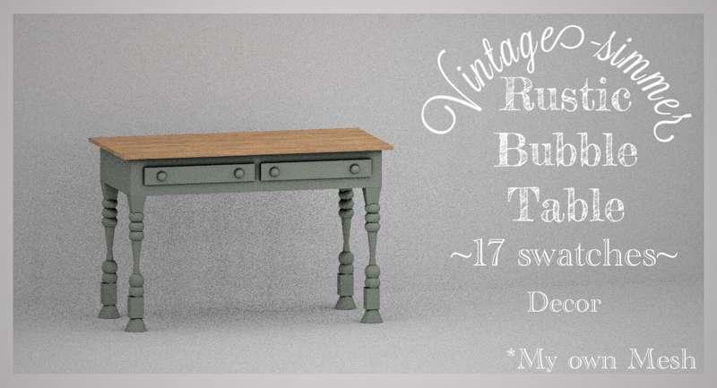 ˗ˏˋRustic Bubble Table ˎˊ˗