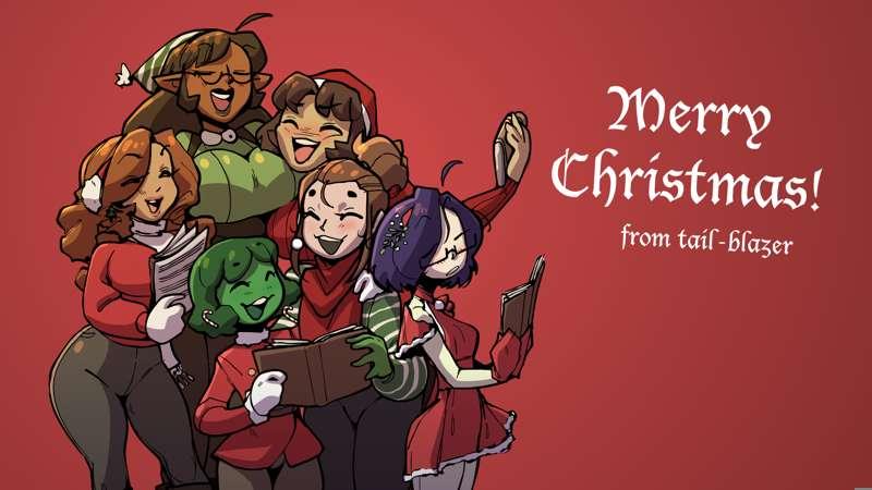 Merry Christmas from some of my OCs!