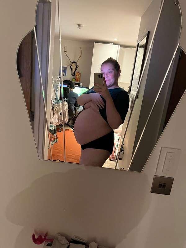 Getting to that point in pregnancy where I feel HEAVY 😮‍💨