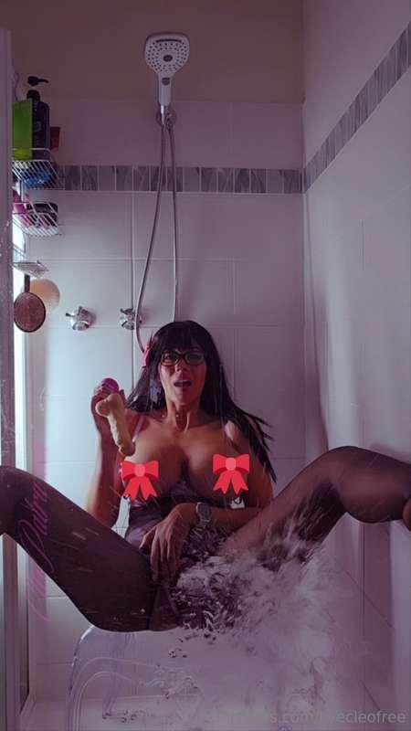 So many squirted on my shower glass until my legs started sh..