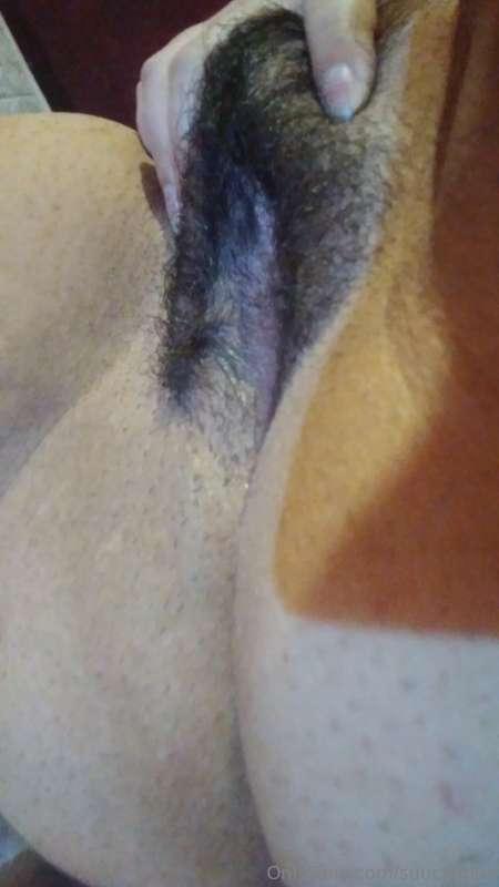 bury your nose and sniff my hairy pussy :)