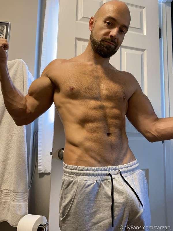 sweat pants bulge