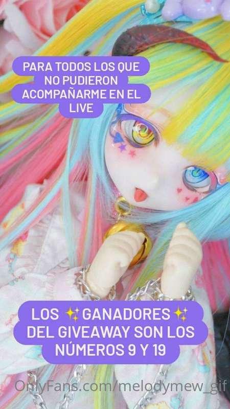 Muchas felicidades a los ganadores del giveaway!!! 🎉🎉 Pronto..