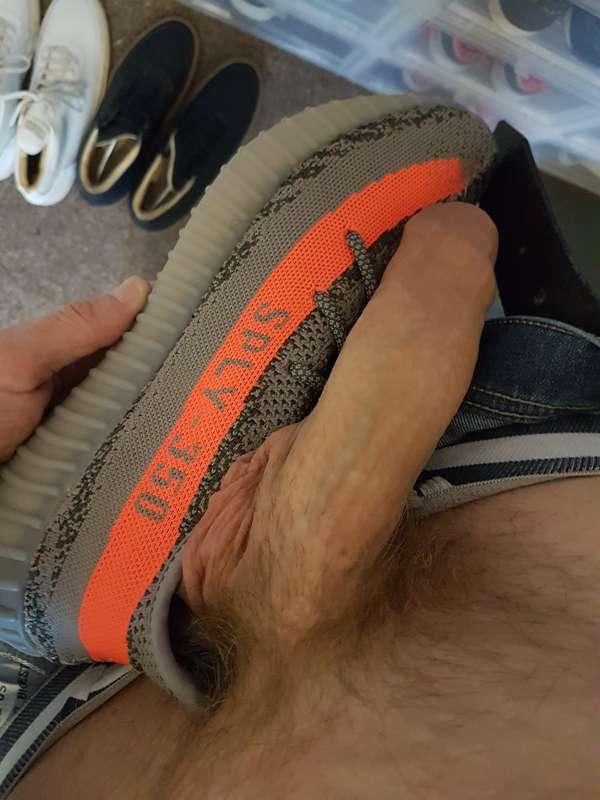 Cock In Yeezys... 🍆 #SneakerFetish 

(no it's not Kanye, it'..