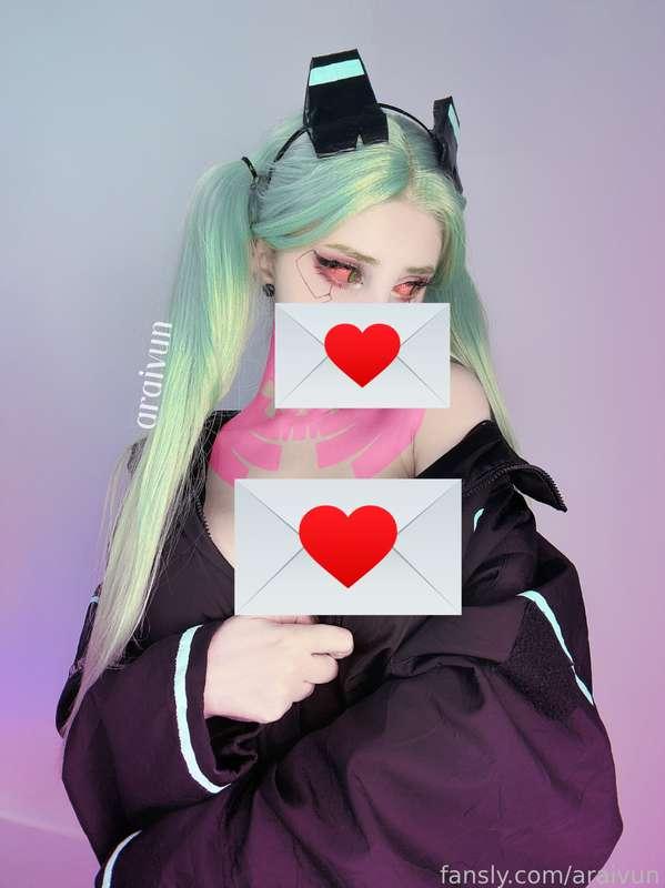 D-do you want to see w-what I have under my jacket???&gt;&lt;
