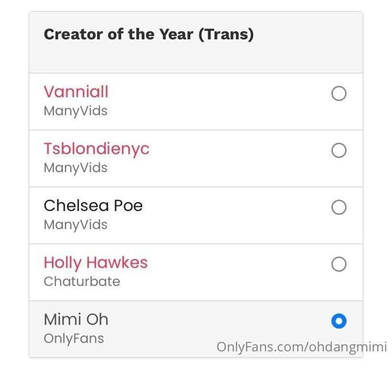 Hey babes! Sooo did you know you can vote for me in the YNOT..