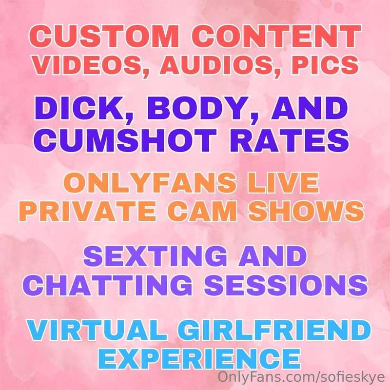 ‼️ CUSTOM CONTENT AVAILABLE ‼️ 
Custom videos, photos and au..