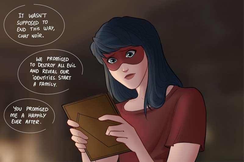"Alone" - Married Ladynoir AU comic😢