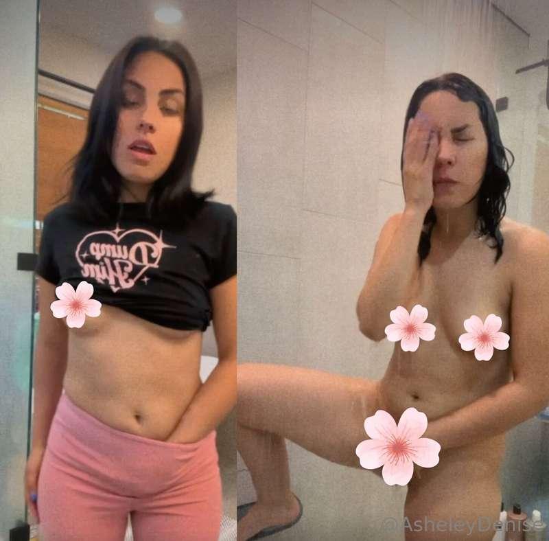 SHOWERING ( 10 mins for $5 ) I tease you by rubbing my pussy..