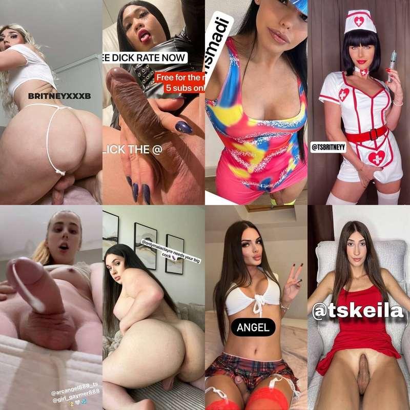 ALL YOUR FAV TRANS GIRLS 😈ALL FREE SLUTTY AND HORNY 🆓😈@britn..