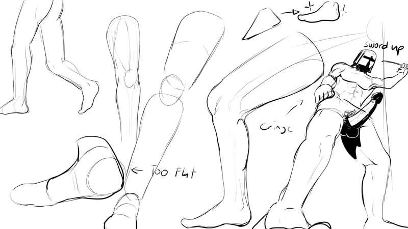 Legs and feet Sketches 