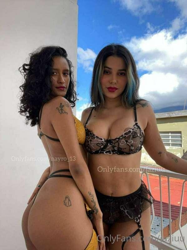 Porque dos son mejor que una😈. Harías un trío con nosotras? ..