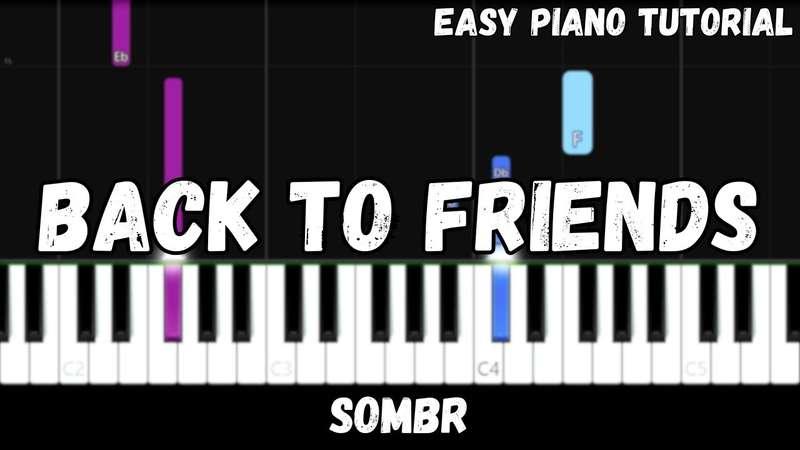 Easy MIDI - Sombr - Back To Friends (Atlantic Notes Arrangement + Tempo + Colors + Key)