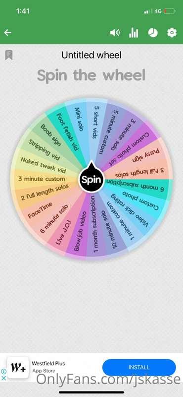 SPIN THE WHEEL💖 How to play: tip the price of numbers of spi..