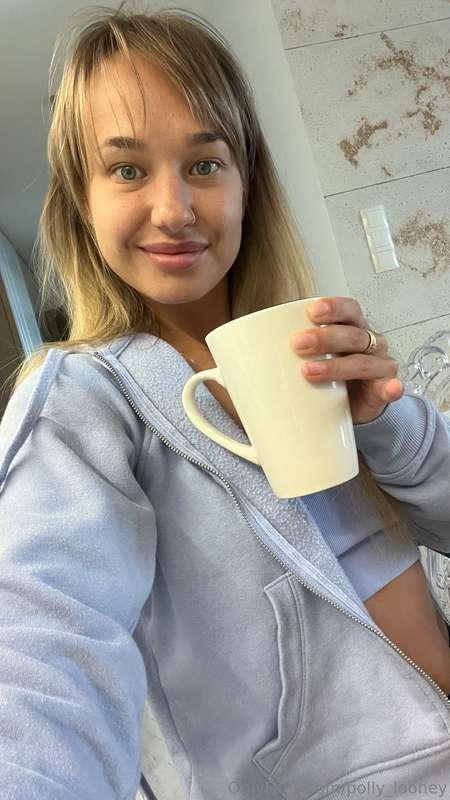 ✨ Sometimes happiness is just a cup of aromatic coffee, a mo..