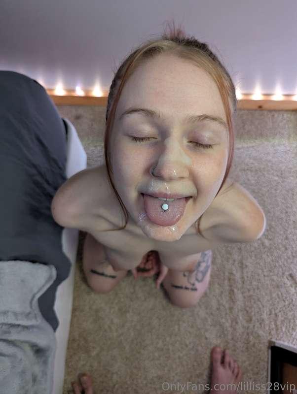 I love when he covers me in his cum 😛