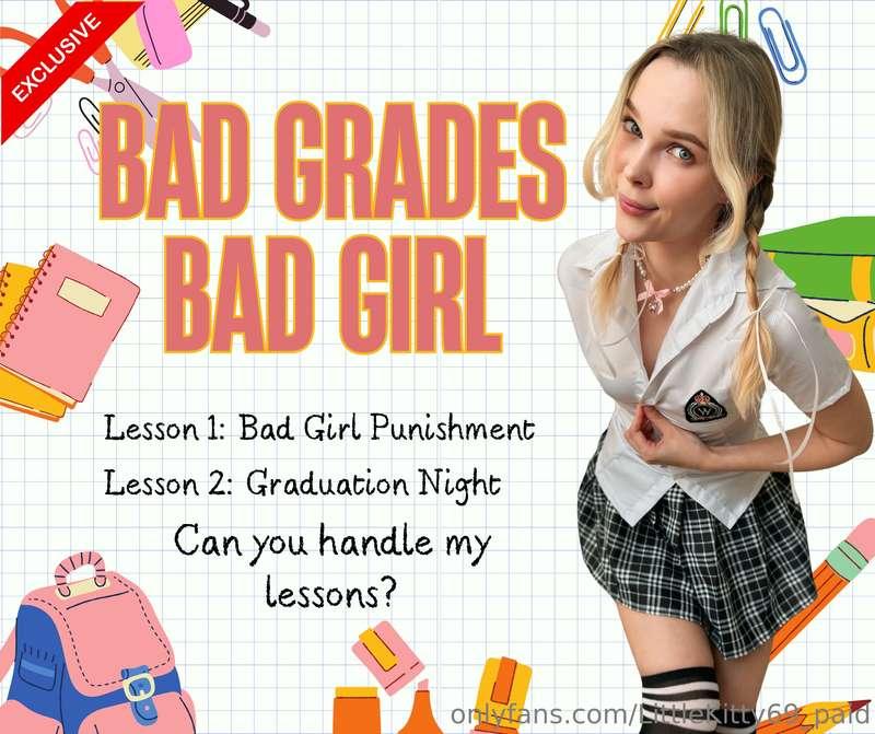 🎓🍑 Bad Grades, Bad Girl I’m that naughty student who failed ..