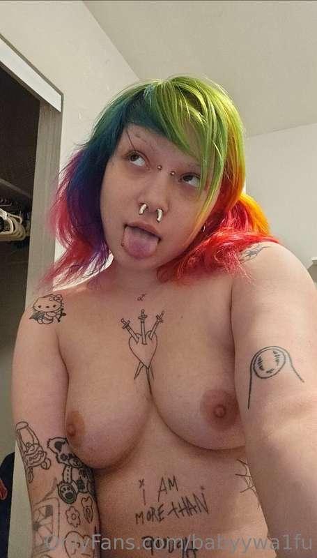 A tittie pic a day keeps the hard cocks coming my way