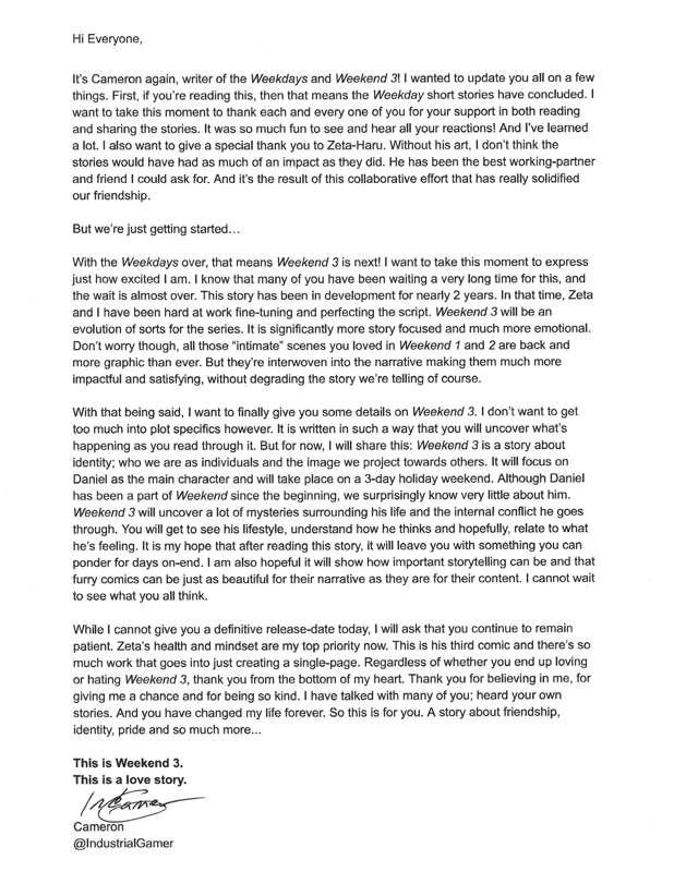 Update from Author