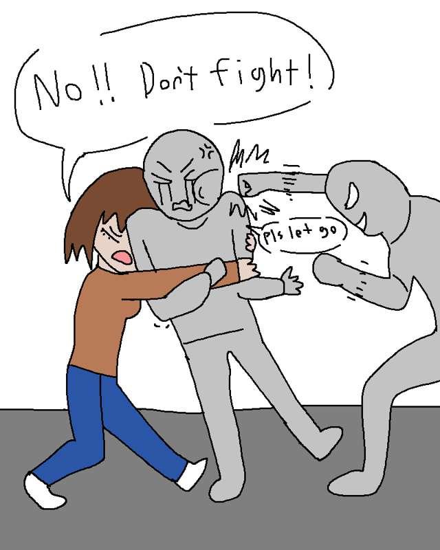 History Teacher stops a fight