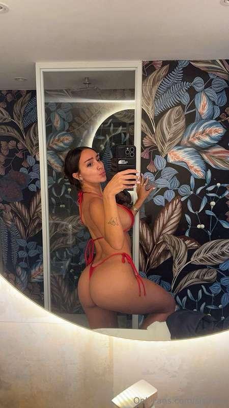 my fav little red bikini🥹 gives me the best tan lines 