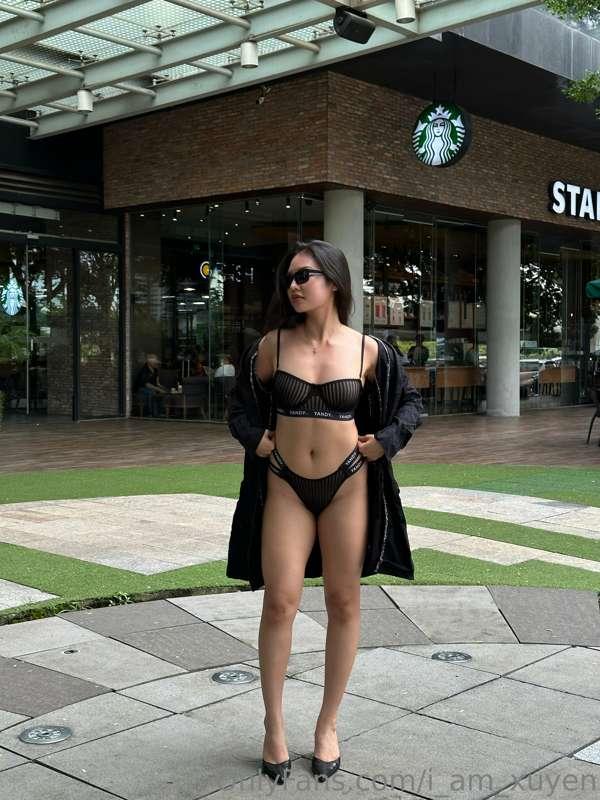 Lingerie in public 😎 why not? 😜