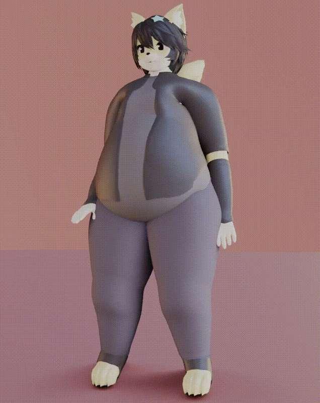 Belly Bounce Animation Practise [Mini]
