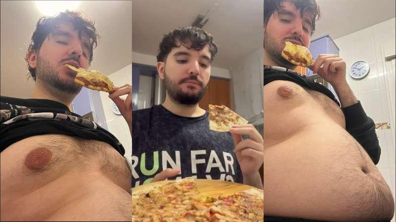Pizza mukbang 🐽🍕🍕🍕