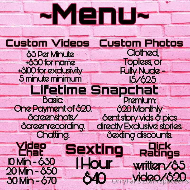 ✨️MENU✨️