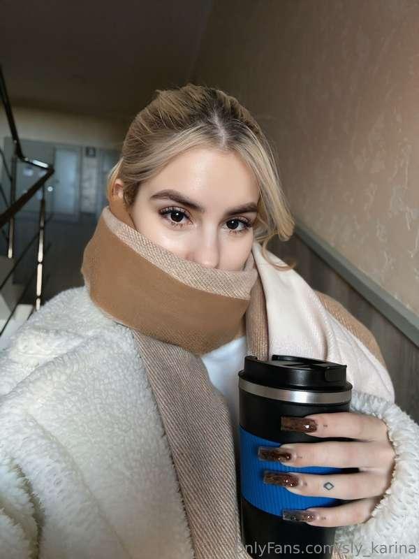 A warm jacket, a cozy scarf, and hot tea in a thermos — what..