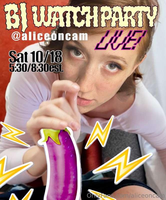 Live Stream tomorrow!!! We're all going to watch my first BJ..