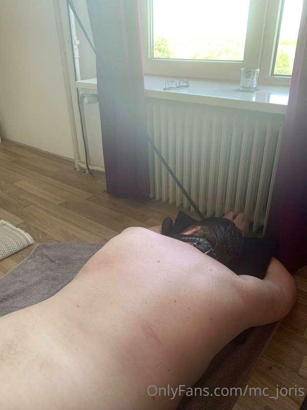 When Mistress brings out the inflatable gag, bondage rope an..