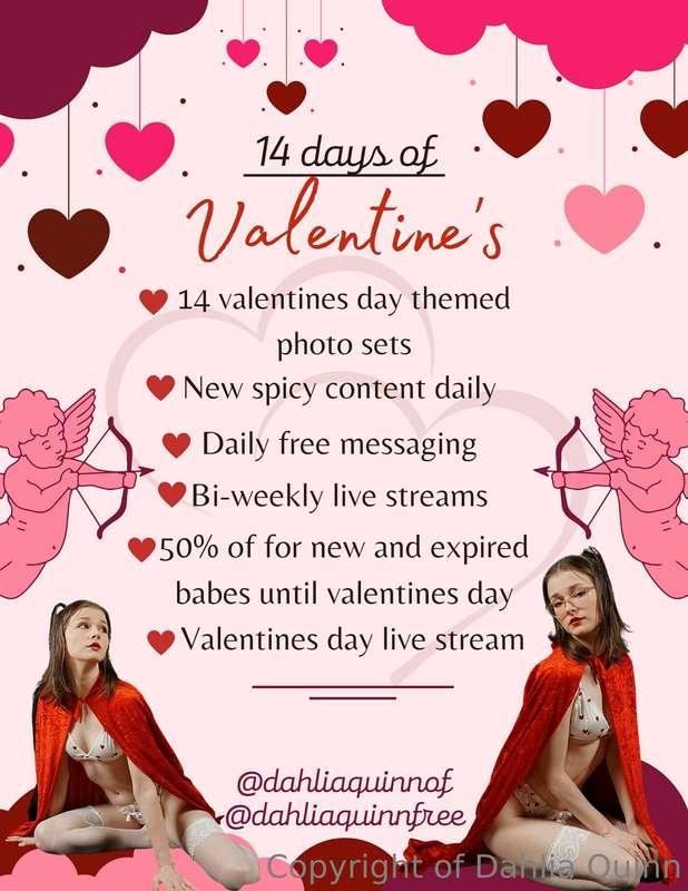 Get ready for 14 days of Valentine's!

Like all my post with..