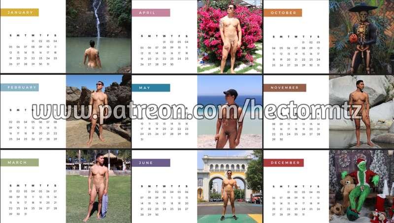 2023 Naked Calendar English / Español 