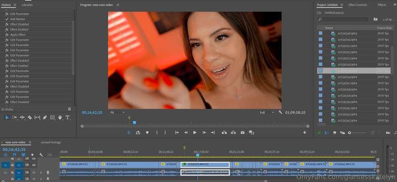 I am incredibly wet editing this new vore vid that I shot ye..