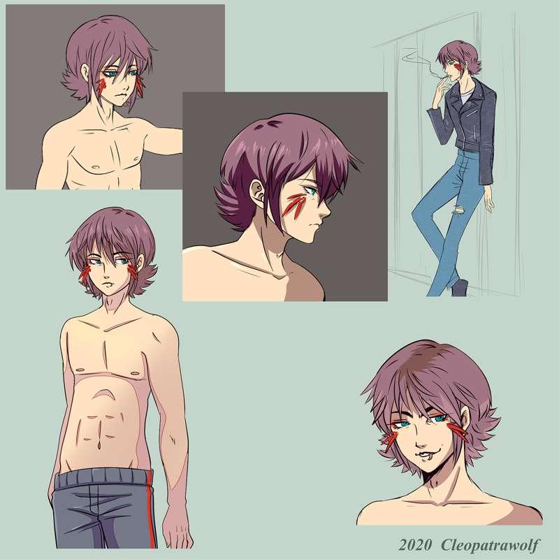 Dameon concept sketches