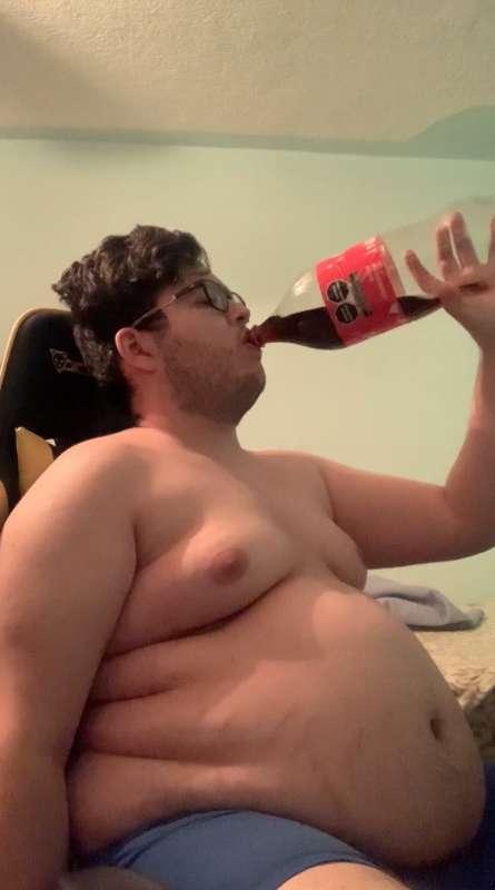 Alex Drinking Coca Cola