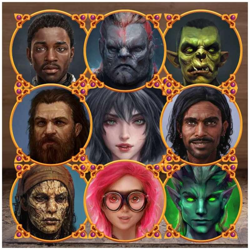100 NPC character tokens