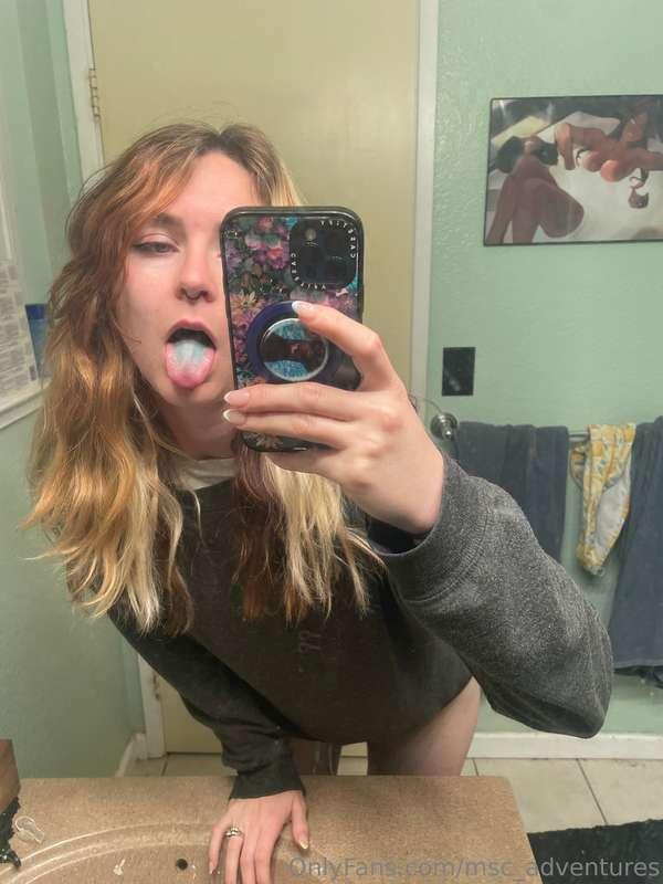 I had a drink that made my tongue blue! 