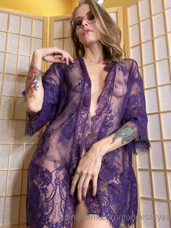 Before filming, in just my sheer lace robe… my gorgeous body..
