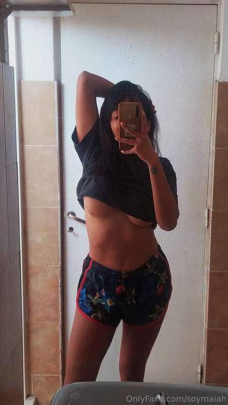 Should I take the t-shirt off, baby? It is kind of tight for..