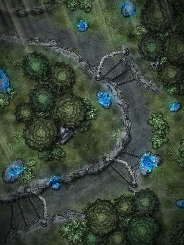 Singing Crystals Forest - Alt versions and animated