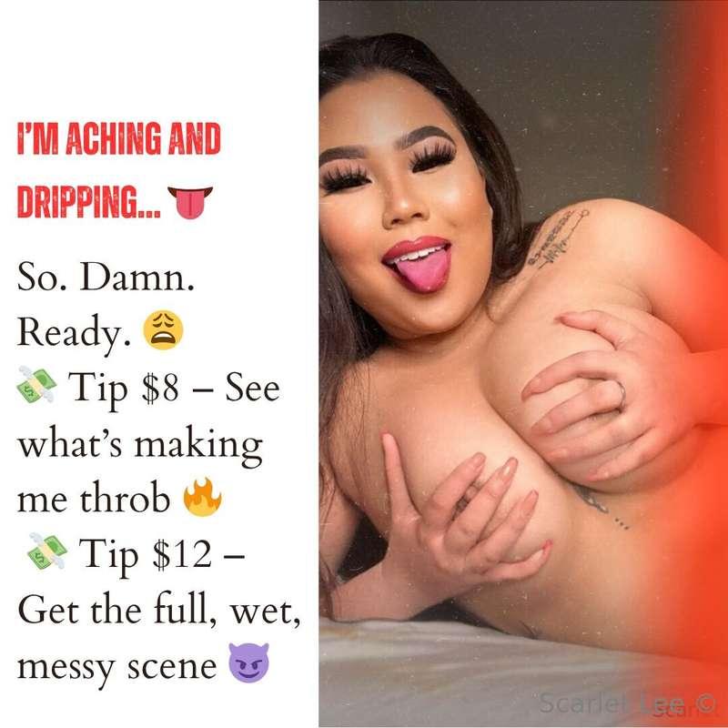 Don’t leave me waiting… I need it bad 😘