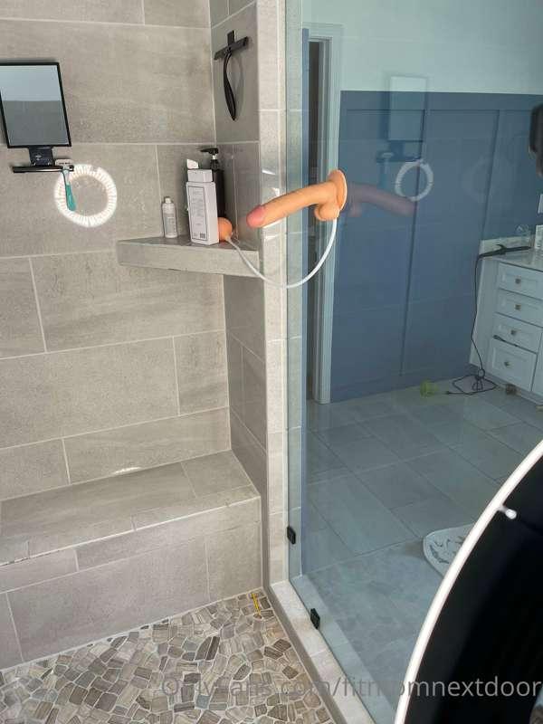 JOI- jacking off a big dildo while I’m naked in the shower, ..