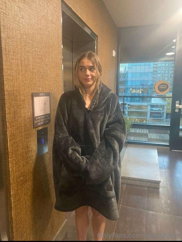 Nothing under my Snuggie going to grocery store 🤭🤩