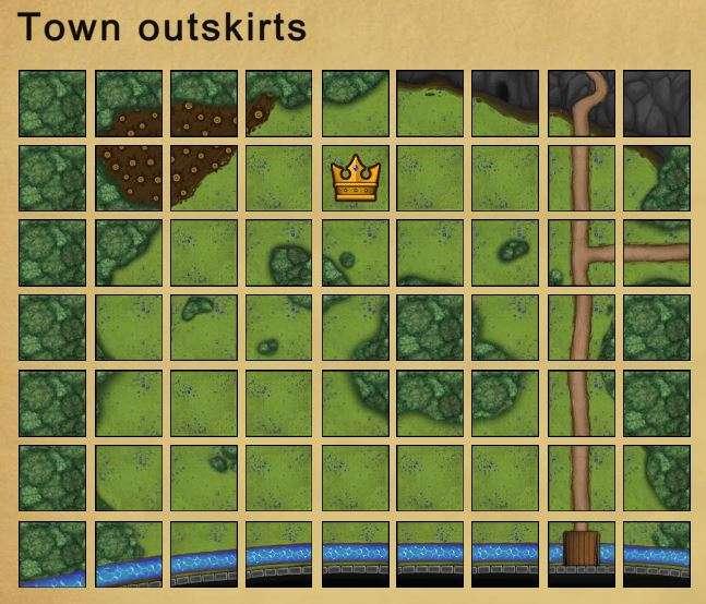 Town outskirts map done