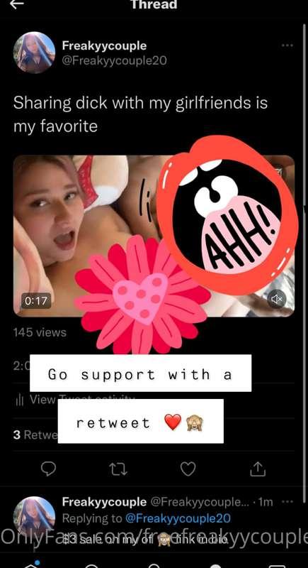 $3 sale on my premium onlyfans 🥰 catch the new 3sum sextape ..