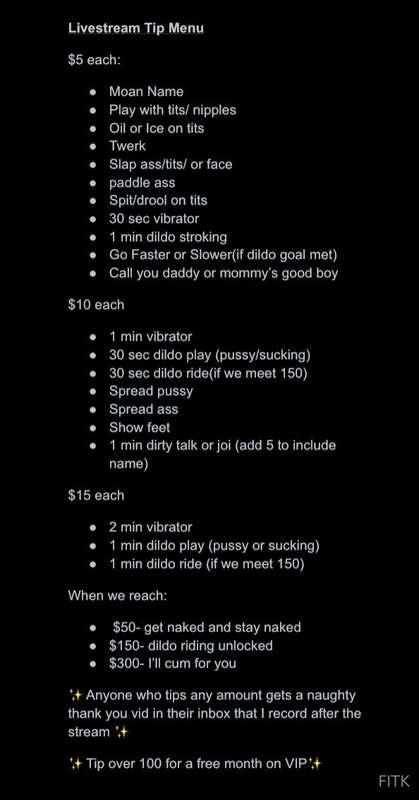 Tonight’s Tip Menu! See you around 10:30😉